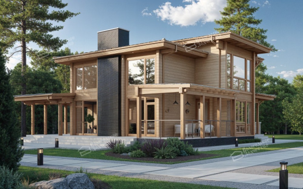 Дом из клееного бруса VZ-341